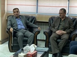 دیدار کاظمی مدیرعامل شرکت توزیع برق استان با خلجی فرماندار شهرستان ابهر