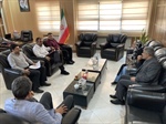 دیدار لطفی قائم مقام گروه نساجی سیوان با مهندس خلجی فرماندار شهرستان ابهر جهت بررسی برخی از مسائل و مشکلات
