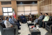 دیدارحجت الاسلام زارعی امام جمعه هیدج، رستم خانی رئیس دادگستری...