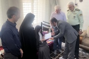 دیدار مهندس سعید خلجی فرماندار شهرستان ابهر با خانواده شهید حجت...