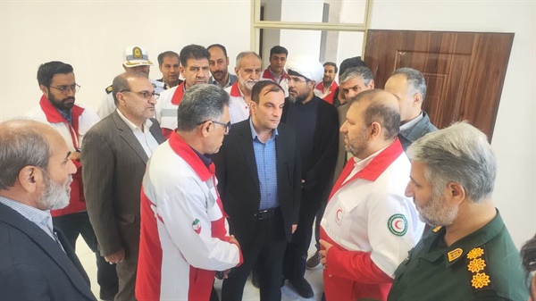 بازدید دکتر افشار دبیر کل جمعیت هلال احمر  کشور از ساختمان جدید الحداث چند منظوره اداری، درمانی و تجاری هلال احمر شهرستان ابهر