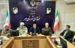 برگزاری جلسه هماهنگی برگزاری مراسم هفته نیروی انتظامی به ریاست مهندس سعید خلجی فرماندار شهرستان ابهر در محل سالن اجتماعات فرمانداری