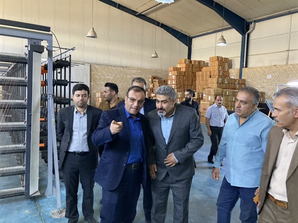 بازدید فرماندار ابهر  از شرکت نساجی سیوان