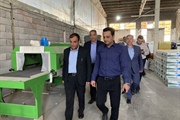بازدید فرماندار ابهر  از واحد تولیدی آقای بابایی ( تزریق پلاستیک)