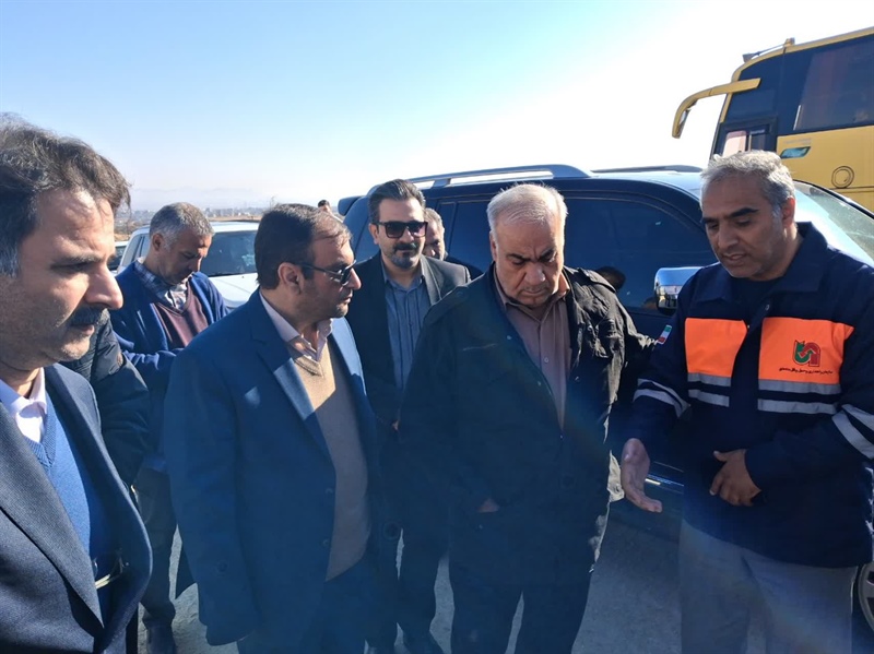 بازدید میدانی و بررسی آخرین وضعیت  تعریض جاده ابهر_خدابنده