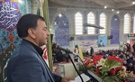 محبی فرماندار خرم‌دره سخنران پیش از خطبه های نماز جمعه در روز قدس