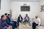 دیدار محبی فرماندار شهرستان خرمدره با جانباز هشت سال دفاع مقدس