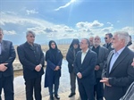 بازدید نوری فرماندار شهرستان خرم‌‌دره از آب بند و بندهای رسوبگیر شهرستان