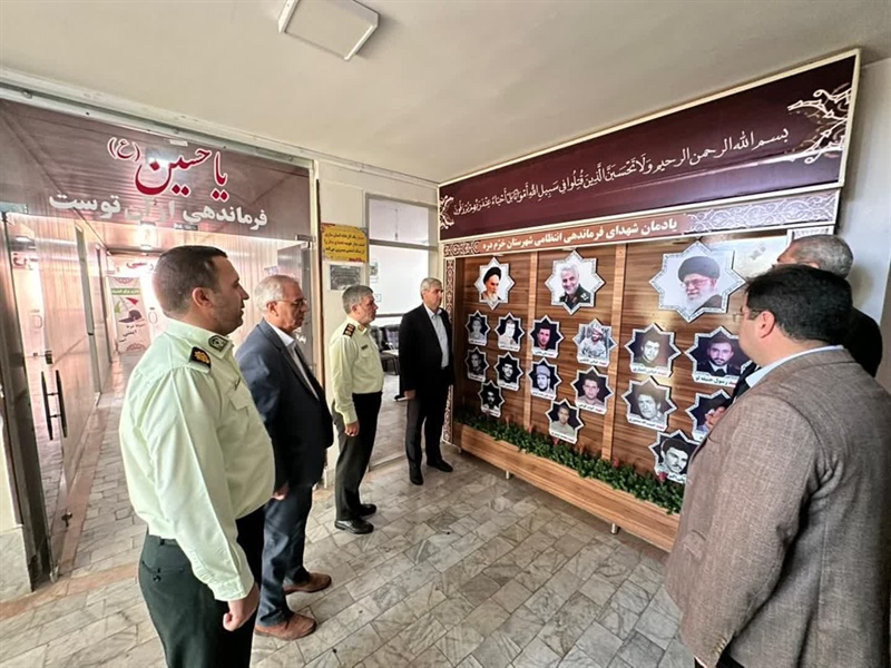 دیدار و گفتگوی فرماندار خرم‌دره با فرمانده فراجا به مناسبت هفته نیروی انتظامی