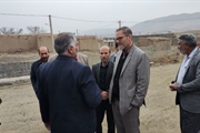 حضور فرماندار ماه نشان در روستای قره درق و بازدید از پروژه های روستا