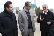 بازدید فرماندار  از محور دندی به زنجان بهمراه مدیرکل راهداری و حمل...