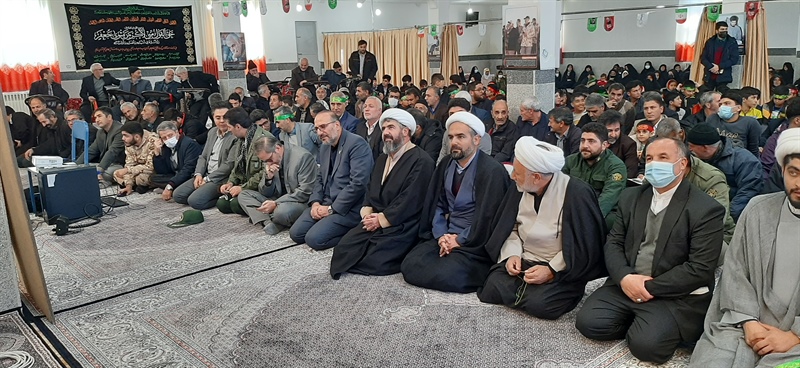 مراسم سردار سلیمانی در شهر دندی با سخنرانی آقای نیک بخش مدیر کل بنیاد شهید استان زنجان