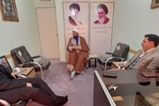 دیدار با حجت الاسلام حکیمی فر امام جمعه بخش انگوران شهردندی