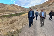 بازدید میدانی فرماندار ماهنشان از روند لوله گذاری، و موانع و...