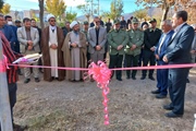 آئین افتتاح و رونمایی از المان مزار شهدای گمنام شهر ماه نشان