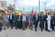 حضور دکتر ولی بیگلو سرپرست فرمانداری ماه نشان در راهپیمایی روز...