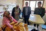 عیادت دکتر ولی بیگلو فرماندار شهرستان ماه نشان از بیماران بستری در...