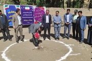 آیین کلنگ‌زنی مدرسه ۶ کلاسه شهید عباس مرادی روستای علم‌کندی