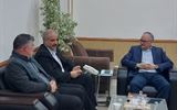 دیدار شهردار ابهر با علی اندرزگو مشاور استاندار و مدیر کل حوزه...