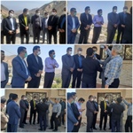 بازدید دکتر قربانی معاون امور دهیاری های سازمان شهرداری ها و هیاری های کشور ازمجتمع درحال ساخت اقامتی پذیرایی دهیاری روستای شیت