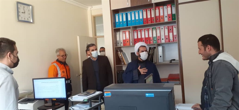 بازدید فرماندار و امام جمعه شهرستان از اداره راهداری و حمل و نقل جاده ای طارم