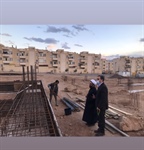 بازدید انبارلو فرماندار طارم به همراه حجت الاسلام باقری نماینده مردم شهرستان های زنجان و طارم در مجلس از پروژه مسکن ملی شهر آببر
