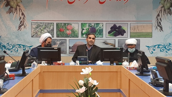 جلسه تکریم و معارفه رئیس اداره اوقاف وامور خیریه شهرستان طارم به ریاست فرماندار طارم و با حضور حجت الاسلام باقری نماینده مردم شهرستان های زنجان و طارم در مجلس