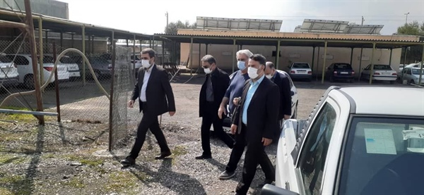 بازدید انبارلو فرماندار طارم به همراه مدیر کل فنی و حرفه ای استان و جمعی از مسئولین شهرستان از محل انسکتاریوم جهاد کشاورزی شهرستان