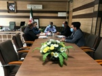 جلسه در خصوص بررسی مشکل فاضلاب مسکن مهر آب بر