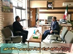 جلسه با سخنگوی شورای شهر آب بر در خصوص بررسی مشکلات شهر