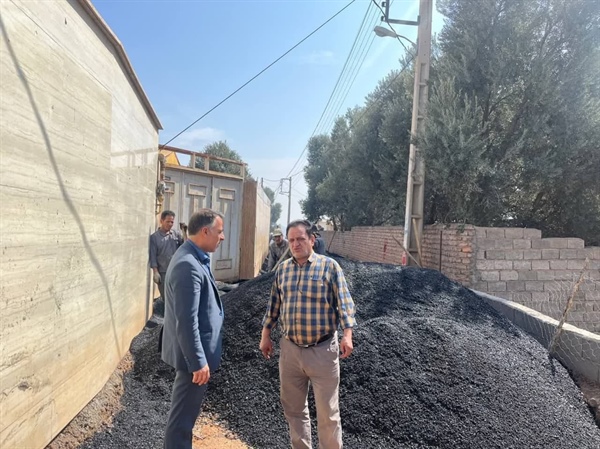 آسفالت ریزی کوچه شهید رضایی