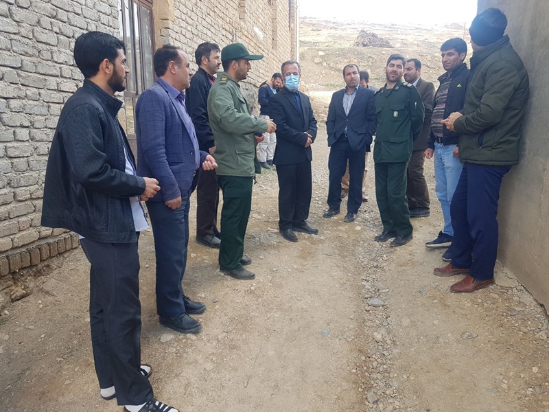 بازدید از اقدامات عمرانی گروههای جهادی مستقر در روستاهای بخش
