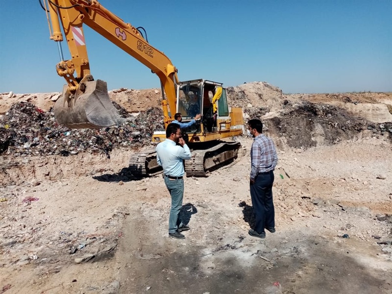ساماندهی محل جمع‌آوری پسماند مرکز بخش دوتپه