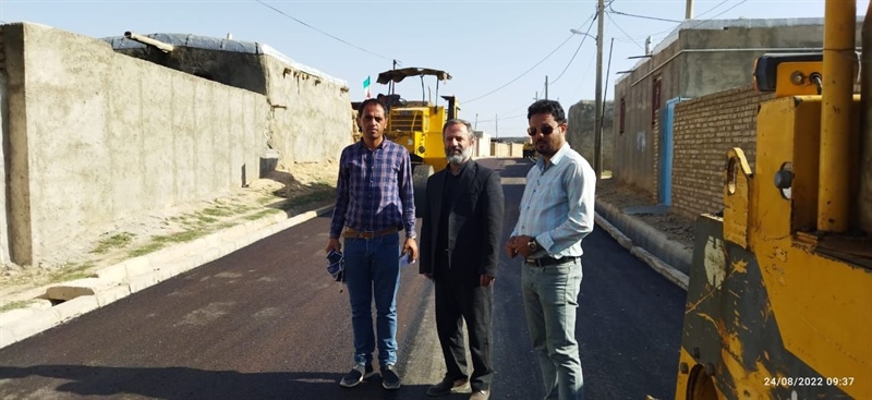پروژه آسفالت ریزی روستای بلگه شیر