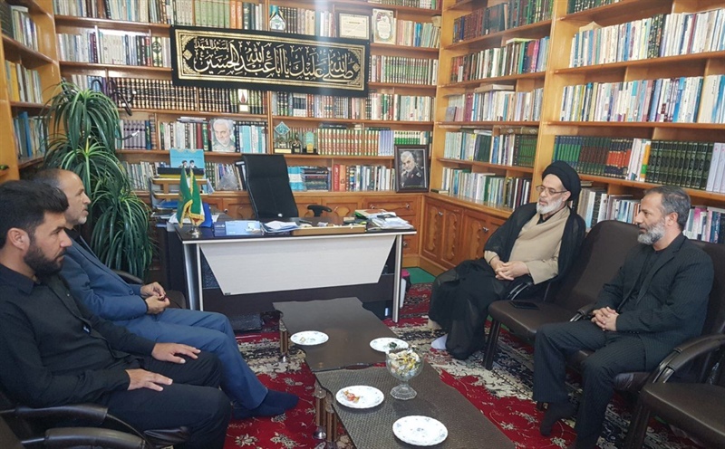 دیدار با حاج اقا موسوی امام جمعه معزز و فرهیخته مرکز شهرستان به مناسبت گرامیداشت هفته دولت