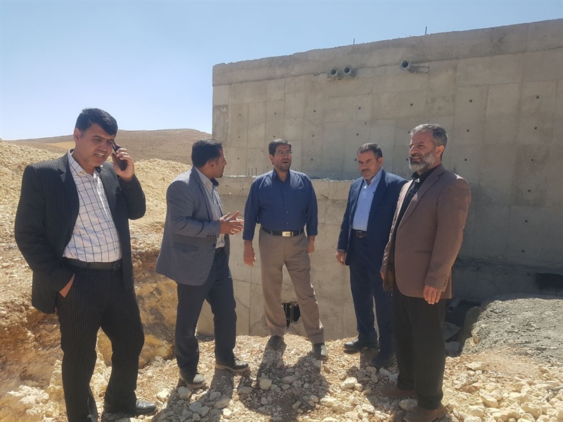 بازدید از پروژه مخزن آب و تعویض شبکه آب شرب روستای دهشیر