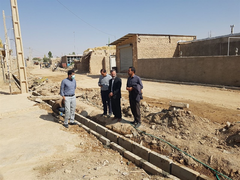 ادامه بهسازی معابر روستاهای بخش دوتپه