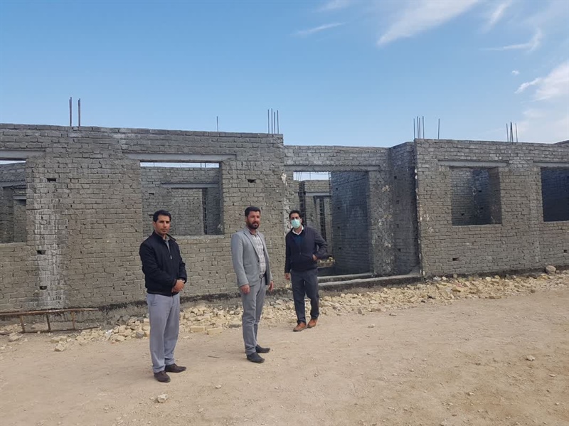 بازدید از مراحل پیشرفت چشمگیر مدارس درحال ساخت روستاهای بخش دوتپه