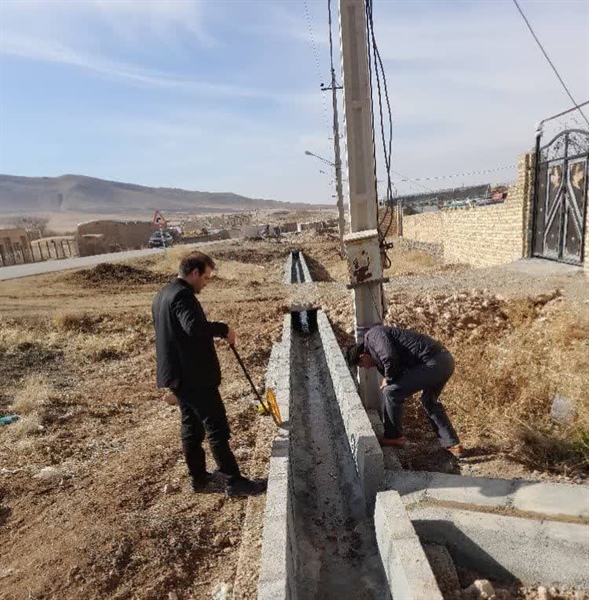 اتمام پروژه عمرانی روستای پرچین