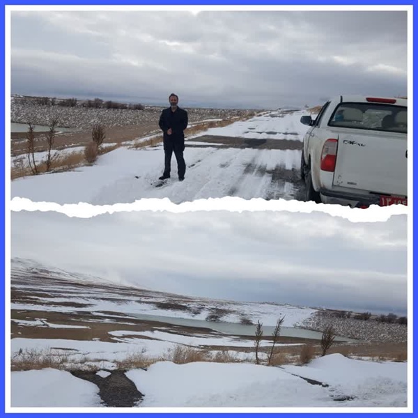 بازدید ازمحورهای مواصلاتی فرعی و نقاط حادثه خیز بخش با تقدیر از زحمات عوامل زحمتکش راهداری