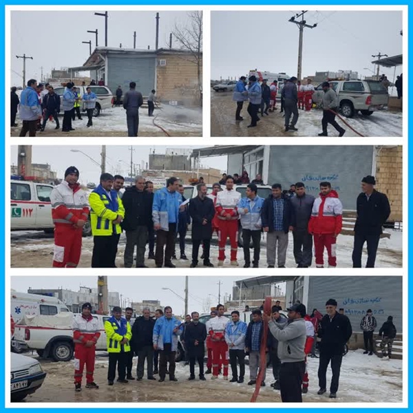 مانور مدیریت بحران بخش دوتپه با حضور معاونت محترم اداره کل مدیریت بحران استانداری و هیات همراه