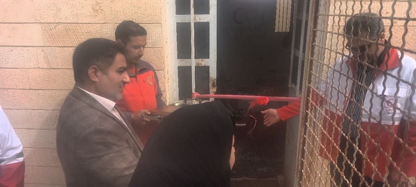 افتتاح خانه هلال روستای حصار با حضور بیات بخشدار زنجانرود