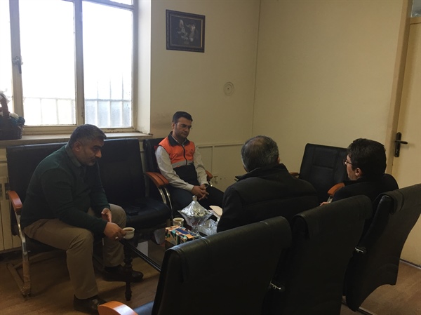 بررسی مشکلات و مسائل معدن چرلانقوش به ریاست بیات بخشدار زنجانرود برگزار شد