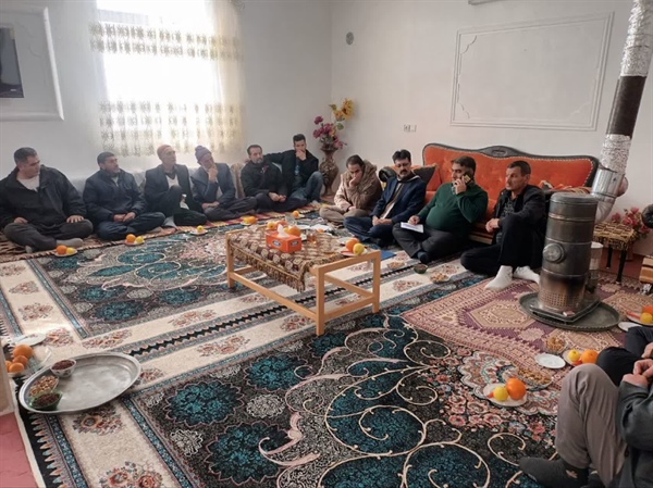 دیدار صمیمی بیات بخشدار زنجانرود با اهالی روستای ملک باغی