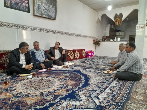 دیدار بیات بخشدار زنجانرود با اهالی روستای نوروز آباد