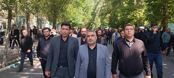 شرکت در مراسم تشییع ریاست محترم جمهوری با حضور بیات بخشدار زنجانرود