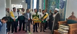 مراسم گرامیداشت پرچم حرم رضوی همزمان با دهه کرامت در شهر نیک پی
