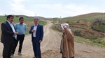بازدید بیات بخشدار زنجانرود از عملیات لوله کشی آب شرب روستای میاندره