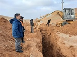 بازدید بخشدار زنجانرود از پروژه گاز رسانی روستای گوگ تپه
