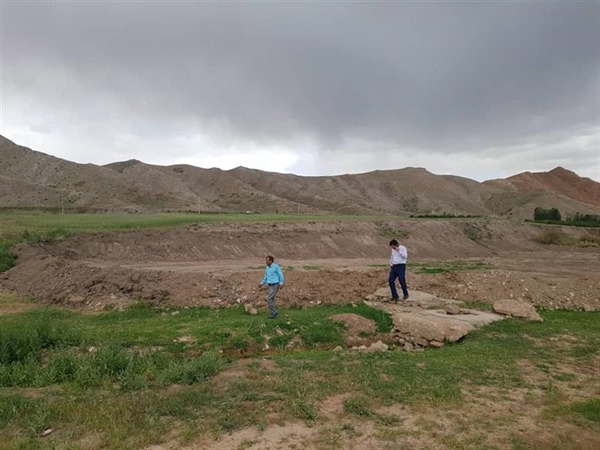 حضور بخشدار زنجانرود در روستای اند آباد سفلی